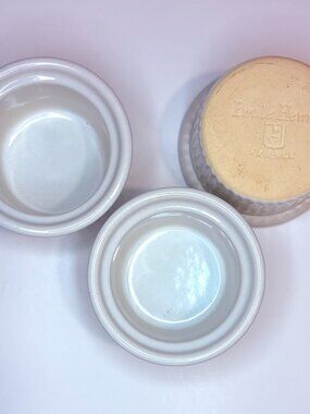 NEVER USED EMILE HENRY RAMEKINS 3-PIECE, 4oz. CERAMIC BOWLS